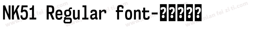 NK51 Regular font字体转换